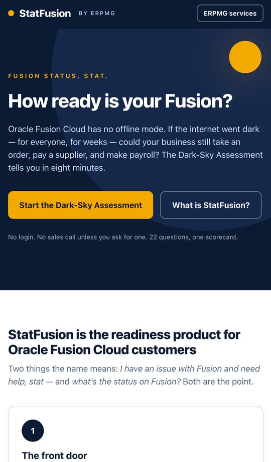StatFusion on a phone